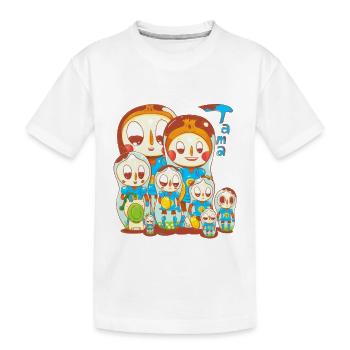 Tamatroshka - Kids' Premium Organic T-Shirt - white - Front