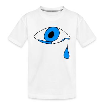 Cri de larme oculaire - T-shirt bio Premium Enfant - blanc - Devant