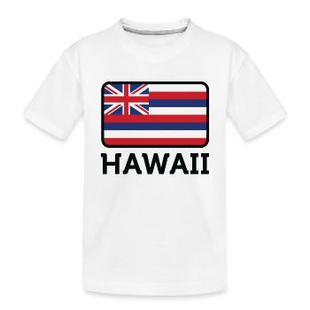 Drapeau national d'Hawaï - T-shirt bio Premium Enfant - blanc - Devant