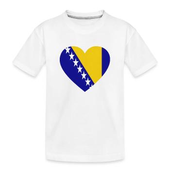 Love Love gift Bosnia Bosnia - Kids' Premium Organic T-Shirt - white - Front