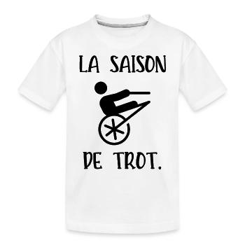 la saison de trot - T-shirt bio Premium Enfant - blanc - Devant