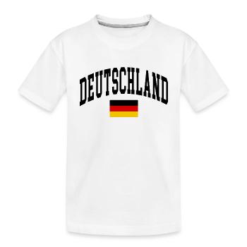 Deutschland - Kinder Premium Bio T-Shirt - Weiß - Vorne