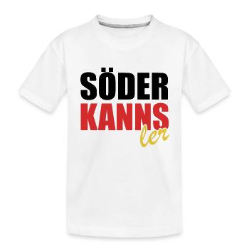 Söder kanns - Kanzler - Kanzlerkandidat - Kinder Premium Bio T-Shirt - Weiß - Vorne