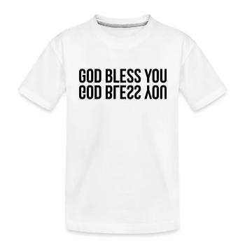 chrétien / chrétienne / catholique / religion - T-shirt bio Premium Enfant - blanc - Devant