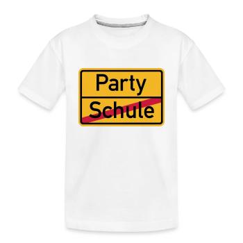 Party - Kinder Premium Bio T-Shirt - Weiß - Vorne