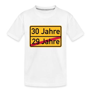 30. Geburtstag - Kinder Premium Bio T-Shirt - Weiß - Vorne