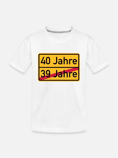 40. Geburtstag - Kinder Premium Bio T-Shirt - Weiß