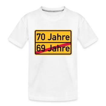 70. Geburtstag - Kinder Premium Bio T-Shirt - Weiß - Vorne