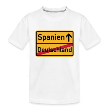 Spanien - Kinder Premium Bio T-Shirt - Weiß - Vorne