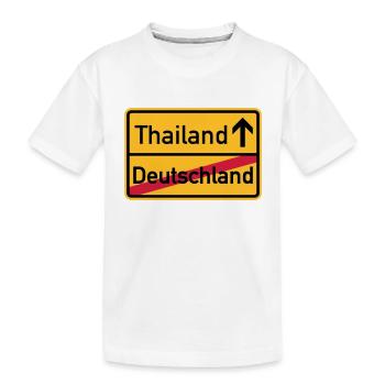Thailand - Kinder Premium Bio T-Shirt - Weiß - Vorne