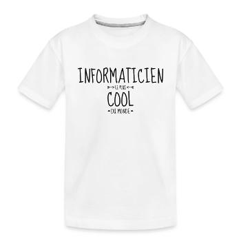 Computer / Informatiker / Aussenseiter / Ingenieur - Kinder Premium Bio T-Shirt - Weiß - Vorne