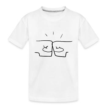 amitié d’équipe - T-shirt bio Premium Enfant - blanc - Devant