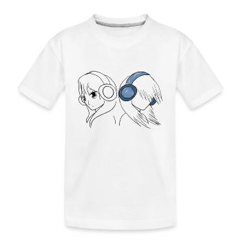 manga anime - T-shirt bio Premium Enfant - blanc - Devant