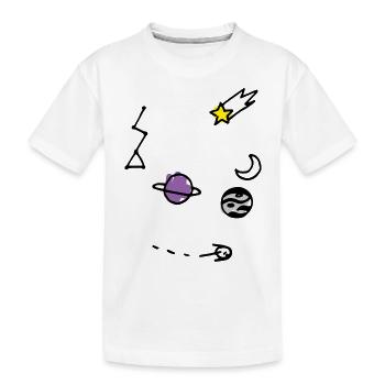 univers - T-shirt bio Premium Enfant - blanc - Devant