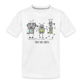 TANZ DAS LEBEN - Charlie & Friends - Kinder Premium Bio T-Shirt - Weiß - Vorne