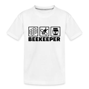 Imker - Kinder Premium Bio T-Shirt - Weiß - Vorne