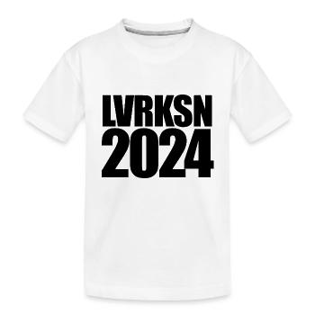 LVRKSN - Leverkusen - Deutscher Meister 2024 - Kinder Premium Bio T-Shirt - Weiß - Vorne