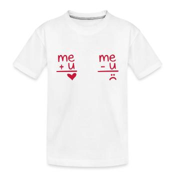 amour - Kids' Premium Organic T-Shirt - white - Front