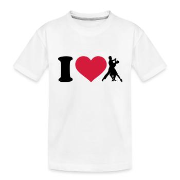 I love Danser - T-shirt bio Premium Enfant - blanc - Devant