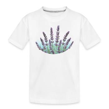 Lavande Tiges de lavande Champ de lavande - T-shirt bio Premium Enfant - blanc - Devant