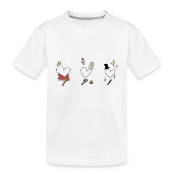 cœur coeur - T-shirt bio Premium Enfant - blanc - Devant