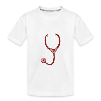 Médecine cadeau futur médecin de docteur - T-shirt bio Premium Enfant - blanc - Devant