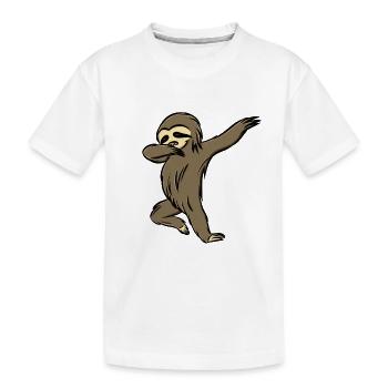 Paresseux: Fauli danse - T-shirt bio Premium Enfant - blanc - Devant