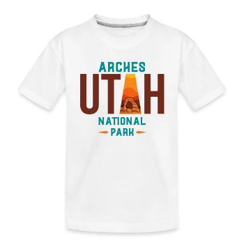 Arches National Park, Arches National Park - Kids' Premium Organic T-Shirt - white - Front