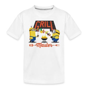 Minions Grill Master - Kids' Premium Organic T-Shirt - white - Front