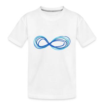 unendlich unendlichkeit - Kinder Premium Bio T-Shirt - Weiß - Vorne