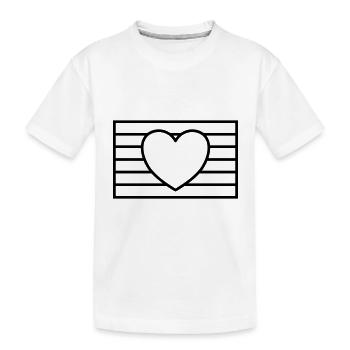 Abstrakte LGBTQ Regenbogenfahne - Kinder Premium Bio T-Shirt - Weiß - Vorne