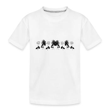 fleurs plantes naturelles feuilles - T-shirt bio Premium Enfant - blanc - Devant