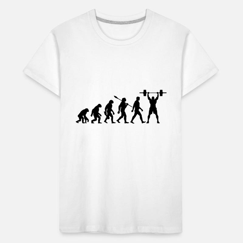 Evolution - Haltérophilie - Musculation T-shirt bio Premium Enfant