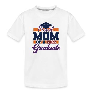 Fière maman d’un diplômé de 2022 - Cadeaux de fin d’études - T-shirt bio Premium Enfant - blanc - Devant