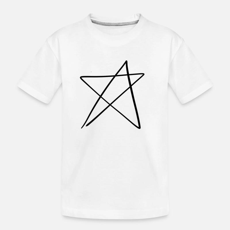 Stern Form - Kinder Premium Bio T-Shirt - Weiß