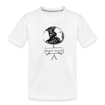 Changement climatique Protection du climat - T-shirt bio Premium Enfant - blanc - Devant