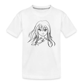 étudiant en manga - T-shirt bio Premium Enfant - blanc - Devant