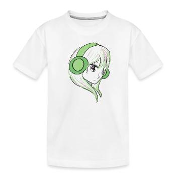manga vert - T-shirt bio Premium Enfant - blanc - Devant