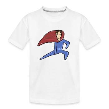 héros super-héros homme sauveur symbole - T-shirt bio Premium Enfant - blanc - Devant