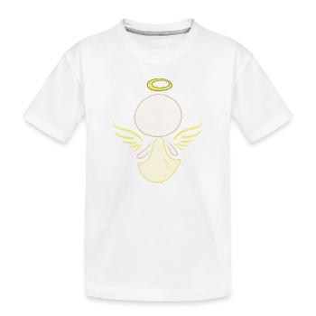 Angel Symbol Protector Man - Kids' Premium Organic T-Shirt - white - Front