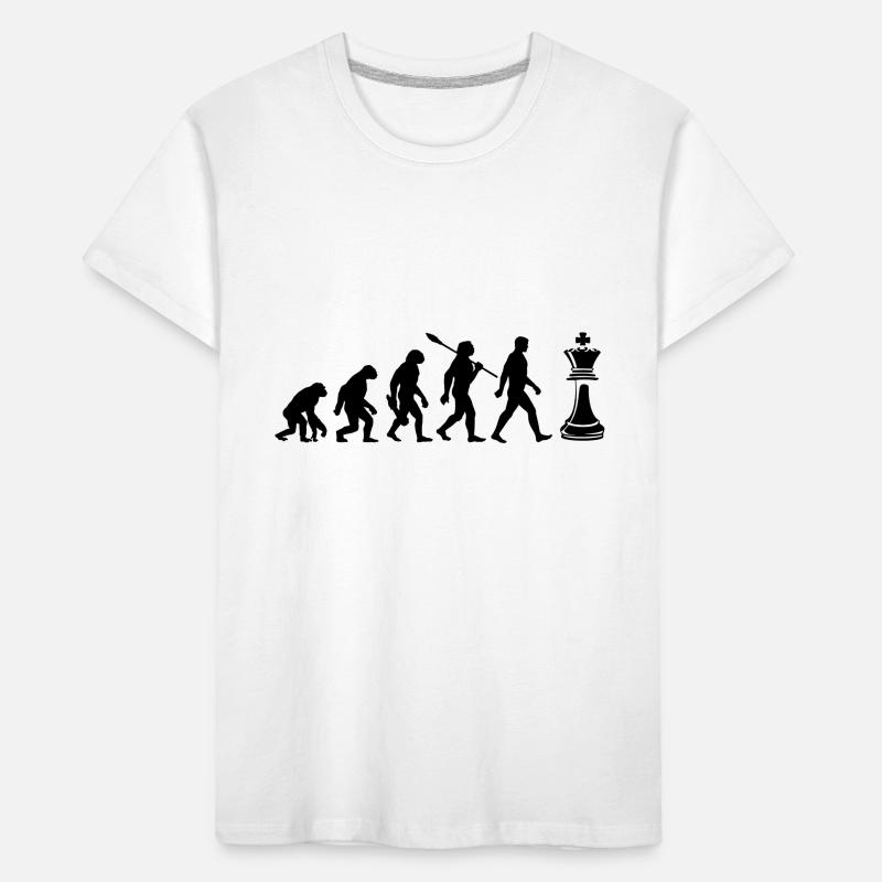 Evolution - Chess - Chess Players Kids' Premium Organic T-Shirt