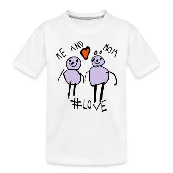 Moi et maman #Love - T-shirt bio Premium Enfant - blanc - Devant