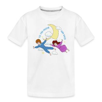 Voyage De Pierre En Route Vers La Lune - T-shirt bio Premium Enfant - blanc - Devant