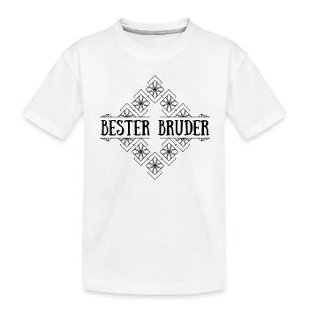 Meilleur frère - T-shirt bio Premium Enfant - blanc - Devant
