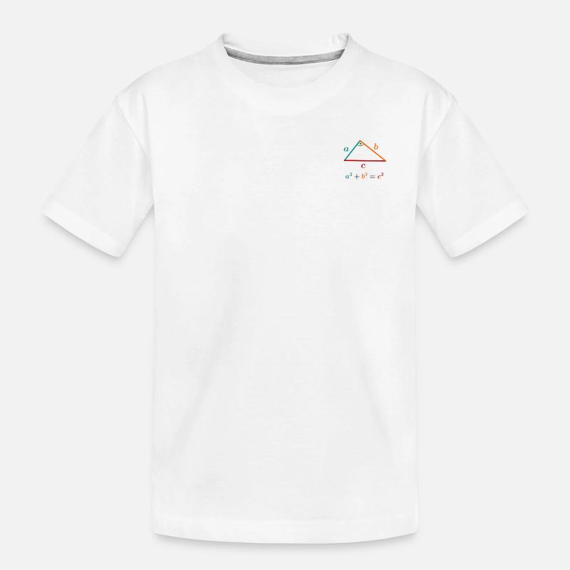 a²+b²=c² - Kinder Premium Bio T-Shirt - Weiß