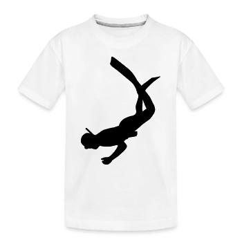 plongeur4 - Kids' Premium Organic T-Shirt - white - Front