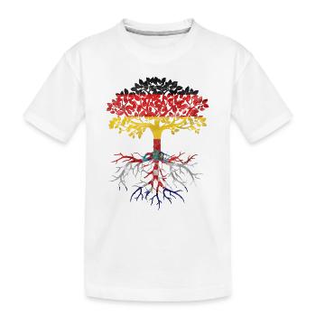 Allemand avec des racines croates - T-shirt bio Premium Enfant - blanc - Devant