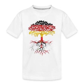 Allemand avec des racines autrichiennes - T-shirt bio Premium Enfant - blanc - Devant