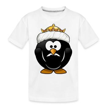 krone crown koenig king castle schloss tower burg2 - Kinder Premium Bio T-Shirt - Weiß - Vorne