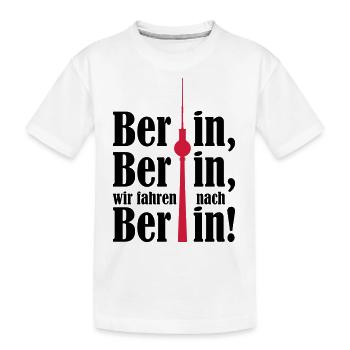 Berlin, nous allons à Berlin 2c - T-shirt bio Premium Enfant - blanc - Devant
